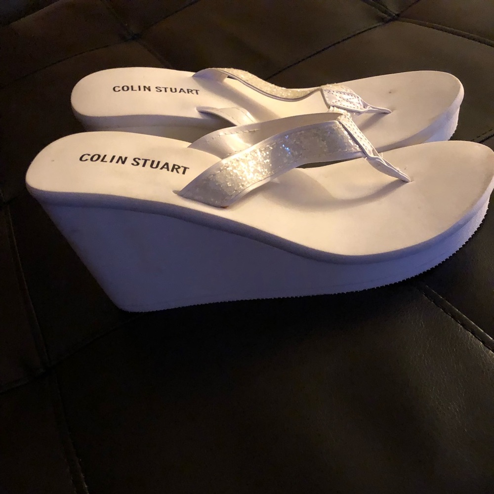 White sandals